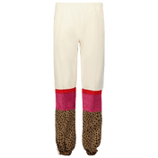 Palm Angels Pantalones de niñas para niños blancos