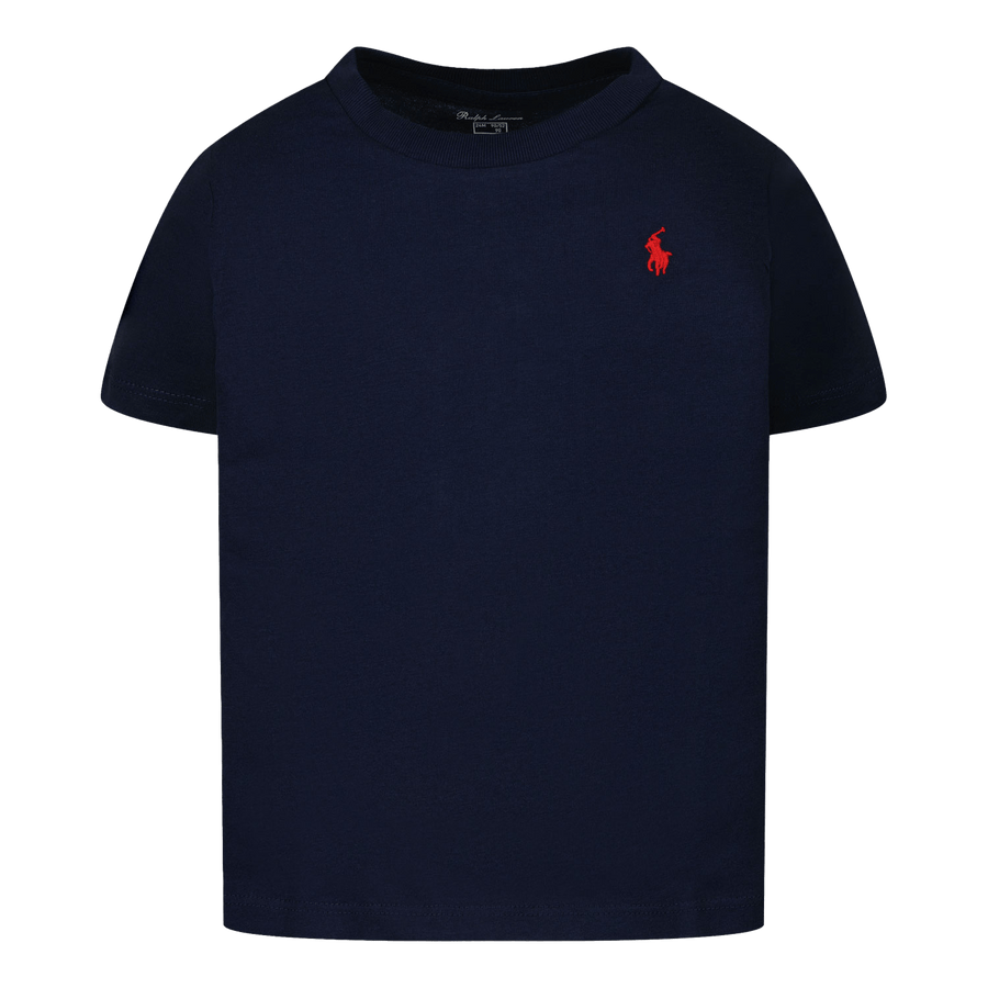 Ralph Lauren Kinder Jongens T-Shirt Navy 2Y