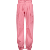 Versace Children's Girls Pants jasnoróżowy