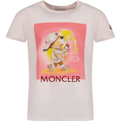 Moncler Kids Girls T-shirt ljusrosa