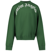 Palm Angels Children's Boys Sweater Green