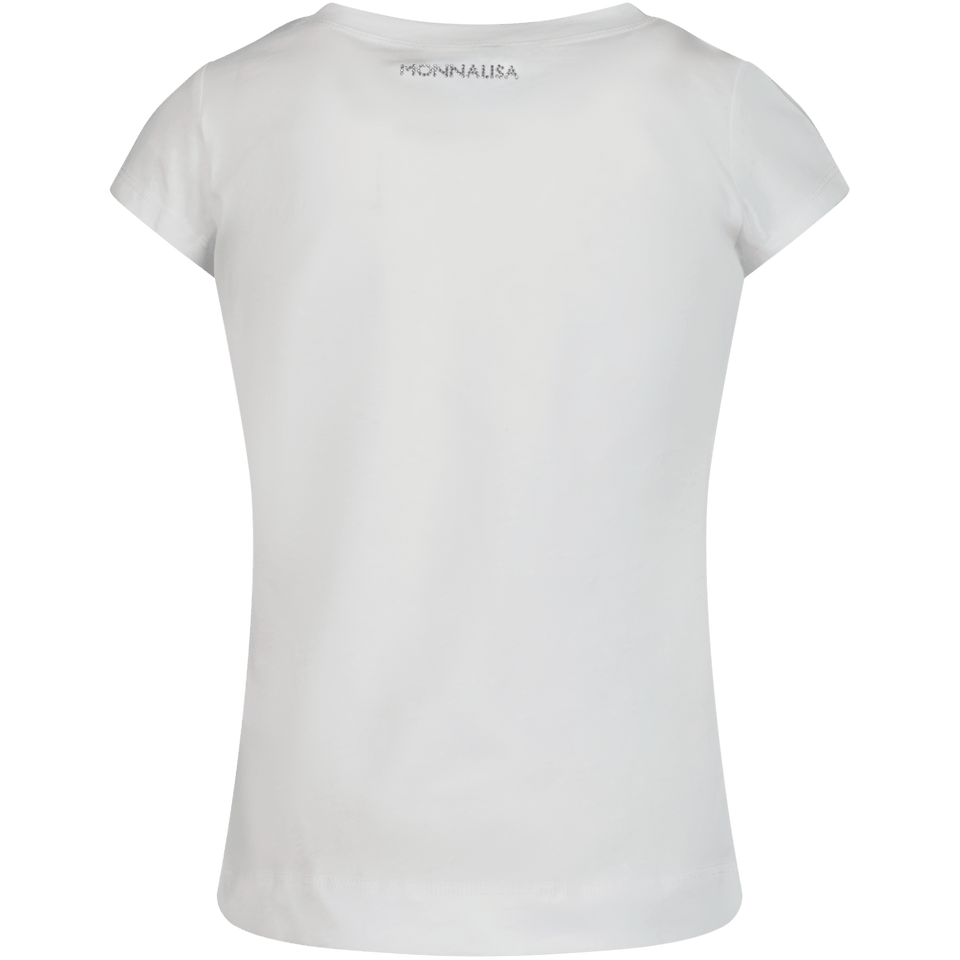 MonnaLisa Kinder Meisjes T-Shirt Wit