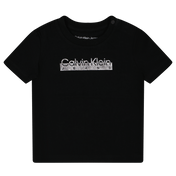 Calvin Klein Baby Camiseta Unisex Black