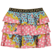 Versace para niñas para niños falda rosa