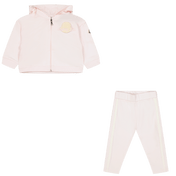 Moncler holčičky jogging oblek světle růžové