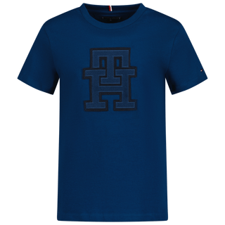 Tommy Hilfiger Kinder Unisex T-Shirt Blauw 4Y