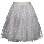 Monennalisa barnflickor kjol grå