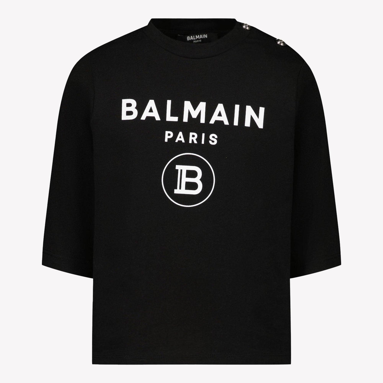 Balmain Bébé Unisexe T-shirt Noir