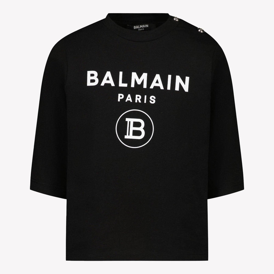 Balmain Bébé Unisexe T-shirt Noir