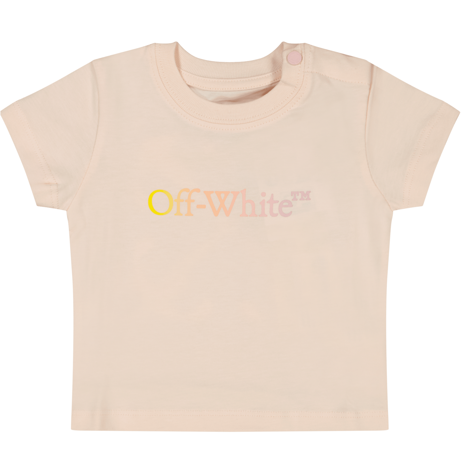 Off-White Baby Meisjes T-Shirt Roze 3/6