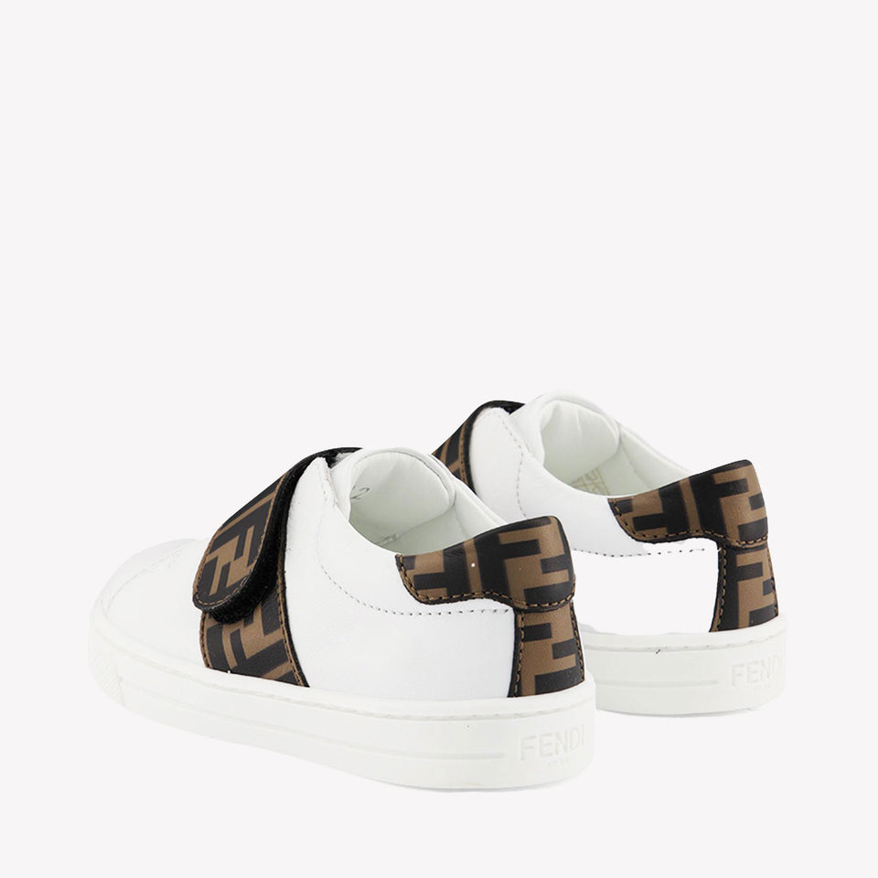 Fendi Enfant Unisexe Baskets Blanc