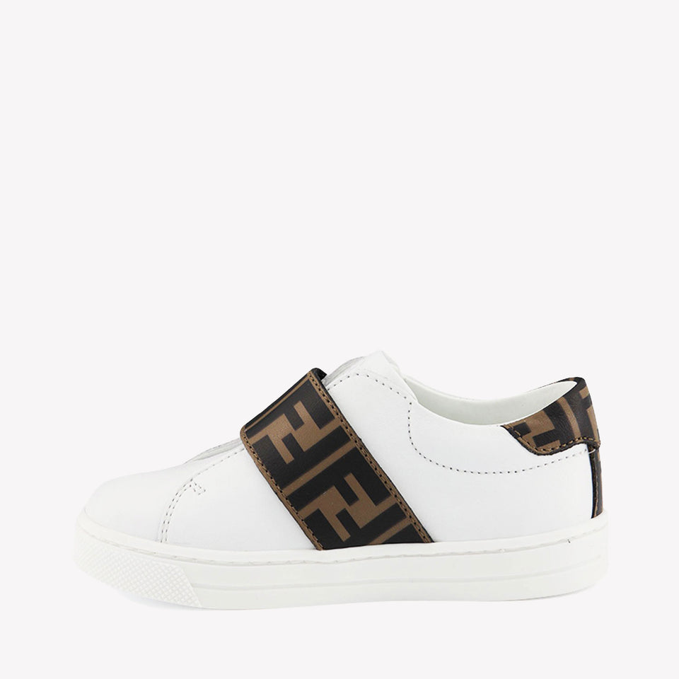 Fendi Enfant Unisexe Baskets Blanc