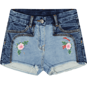 Jeans de short de meninas para crianças de Monnisa