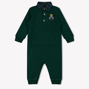 Ralph Lauren Baby Boys Romper in Dark Green