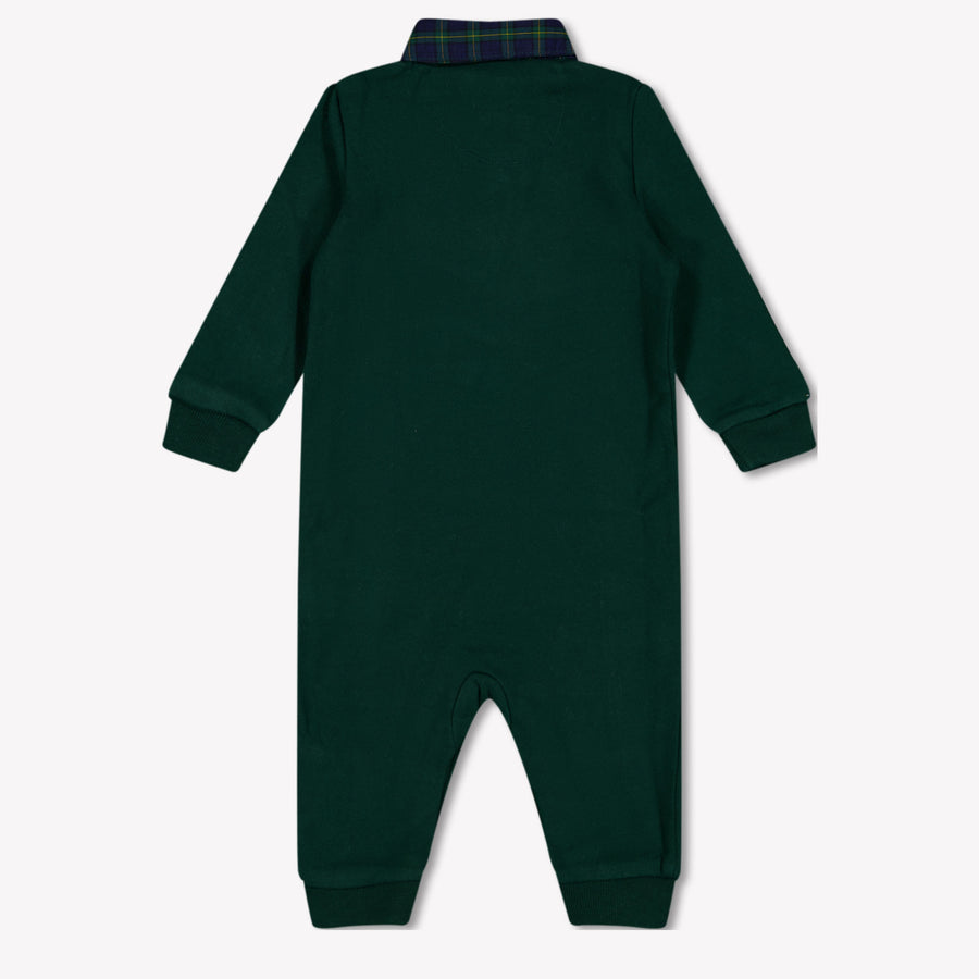 Ralph Lauren Baby Boys Romper in Dark Green