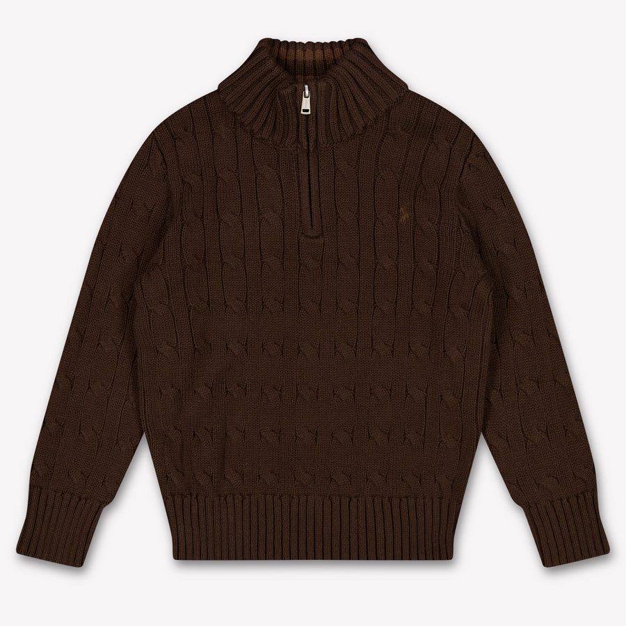 Ralph Lauren Kids Boys Sweater In Brown