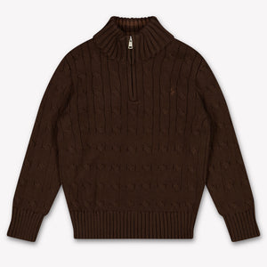 Ralph Lauren Kids Boys Sweater In Brown