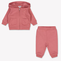 Ralph Lauren bebe Chicas Traje de jogging En Rosa Antiguo