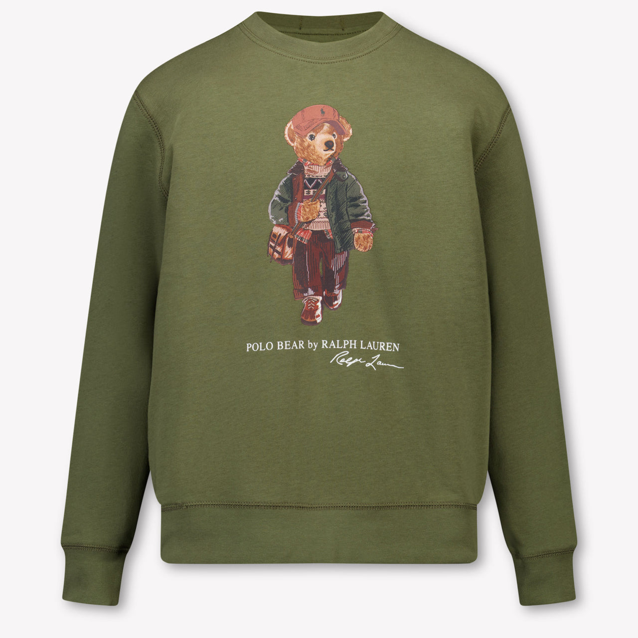 Ralph Lauren Kinder Jungen Pullover rein Olivgrün