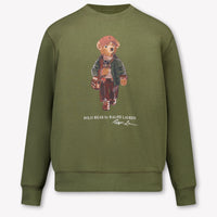 Ralph Lauren Kinder Jungen Pullover rein Olivgrün