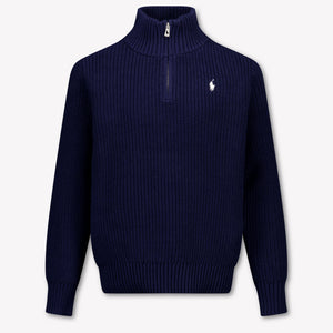 Ralph Lauren Kinder Jungen Pullover rein Marineblau