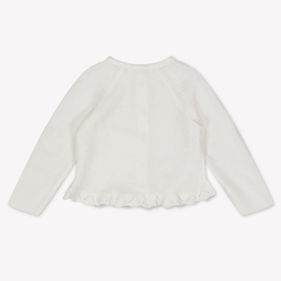 Tartine Et Chocolat Baby Girls Cardigan In OffWhite