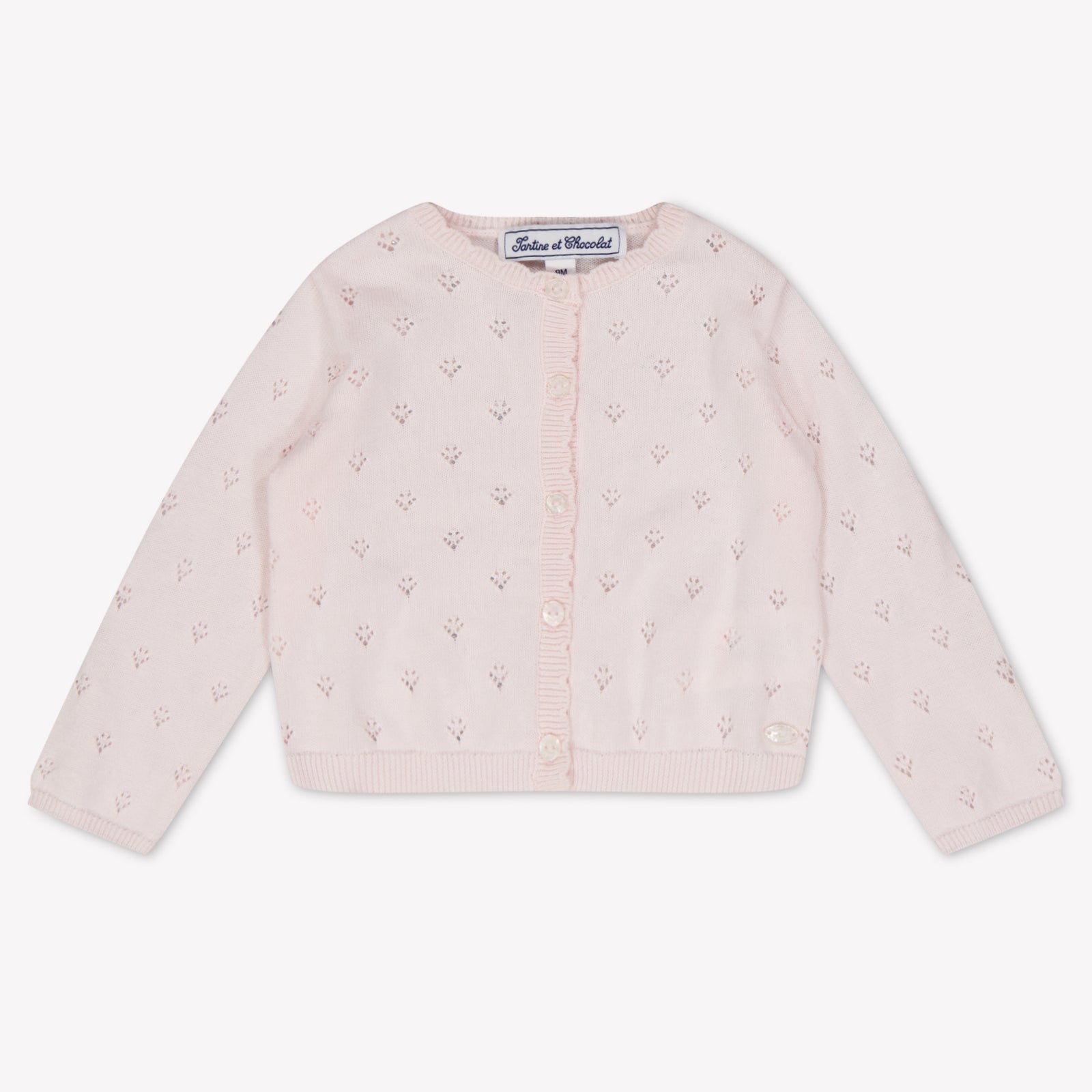Tartine Et Chocolat Baby Girls Cardigan In Light Pink