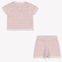 Tartine Et Chocolat Baby Girls Set In Light Pink