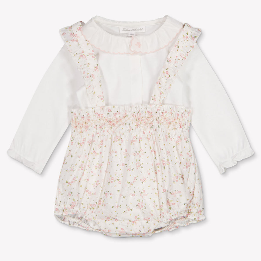 Tartine Et Chocolat Bébé Filles Combishort dans Blanc