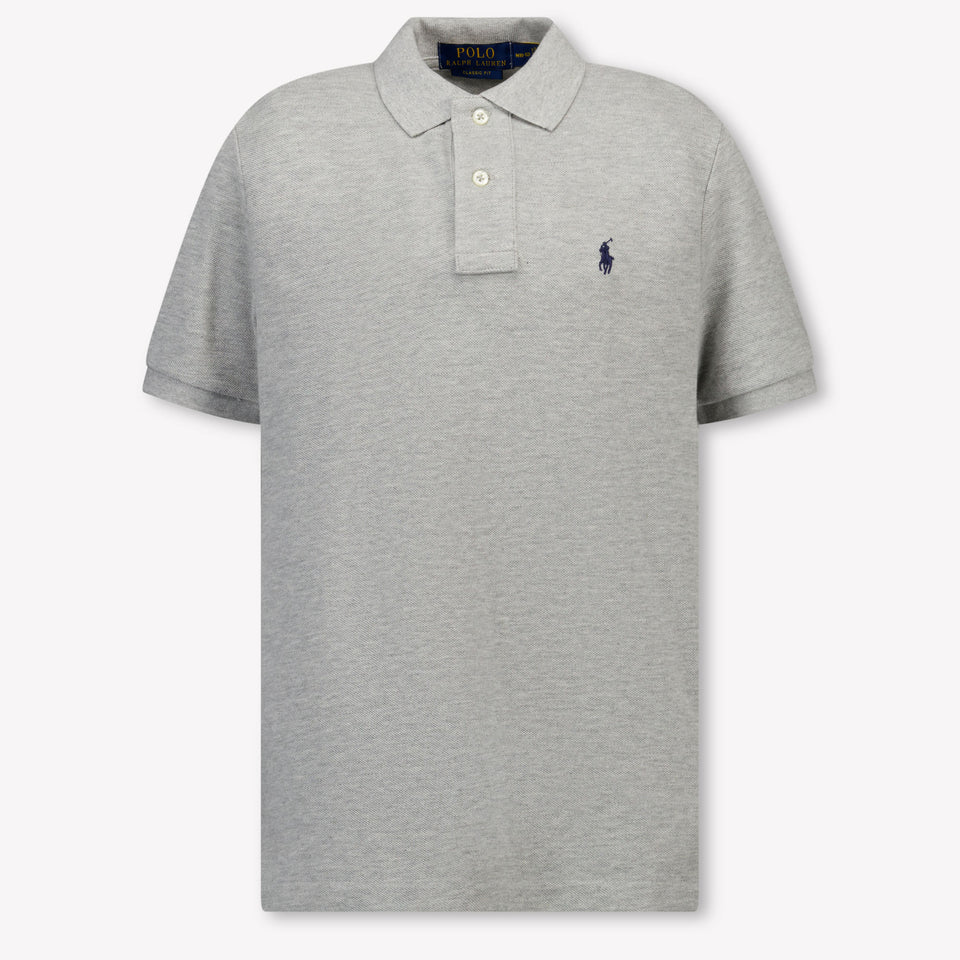 Ralph Lauren Enfants Garçons Polo En Gris Clair