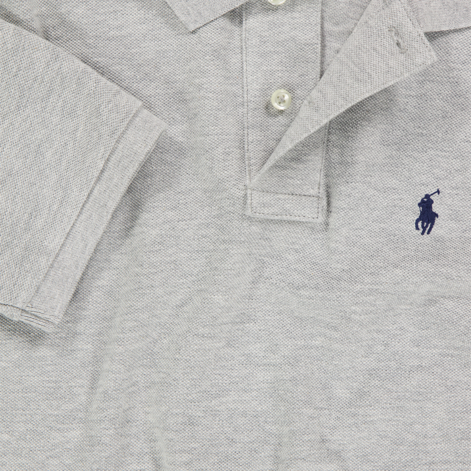 Ralph Lauren Enfants Garçons Polo En Gris Clair