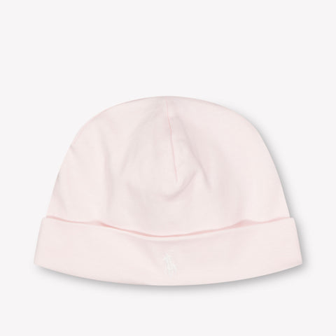 Ralph Lauren Bambino Unisex Cappello dentro Rosa Chiaro