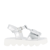 Andrea Montelpare infantil sandálias de meninas de prata