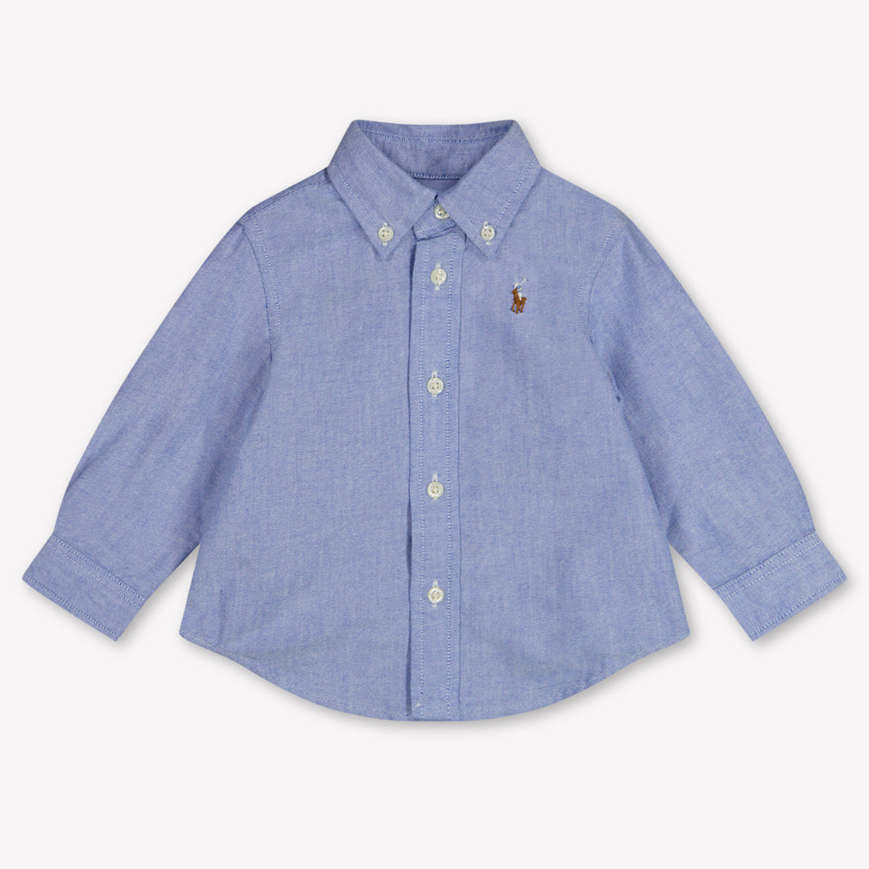 Ralph Lauren Baby Boys Blouse In Light Blue