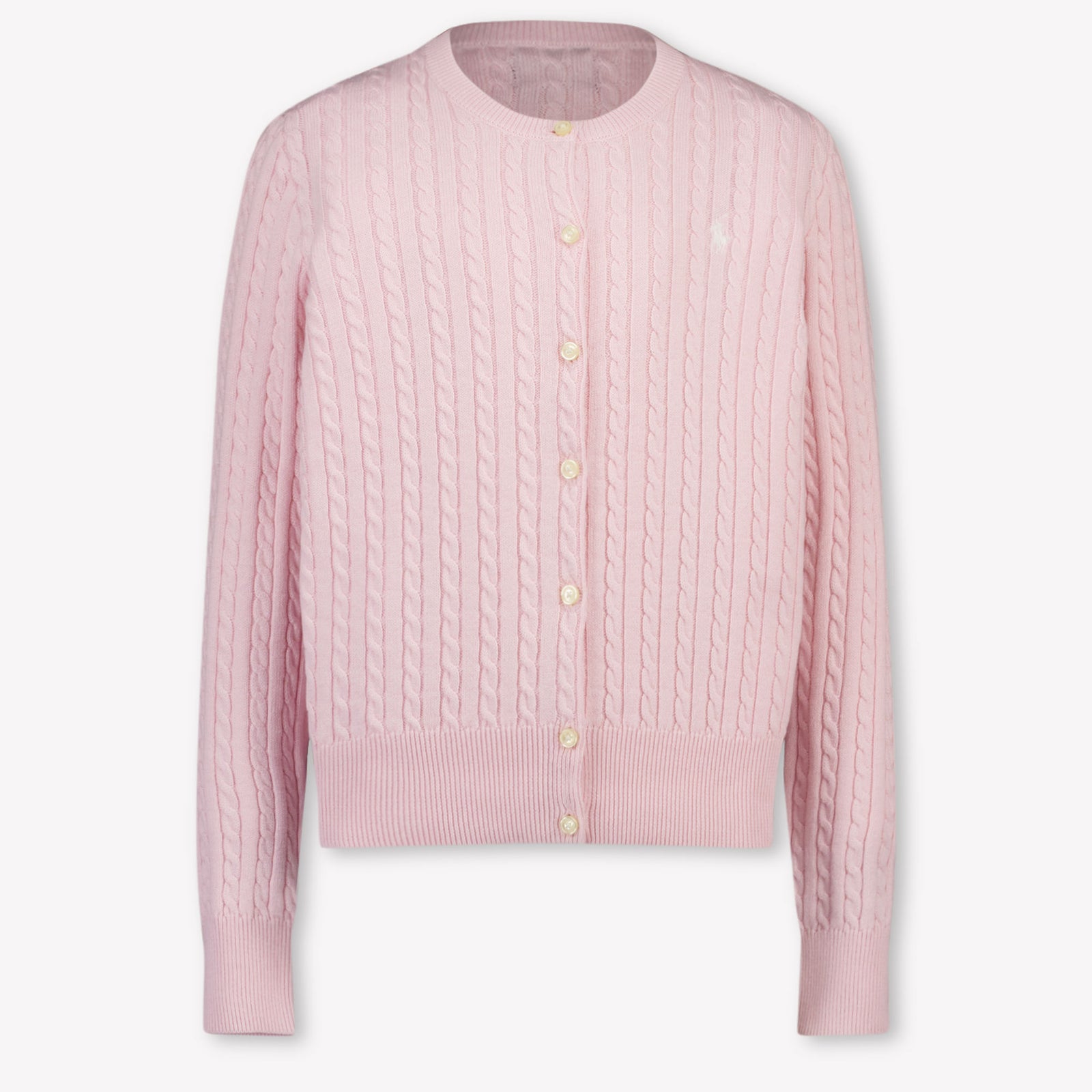 Ralph Lauren Bambini Ragazze Cardigan dentro Rosa Chiaro