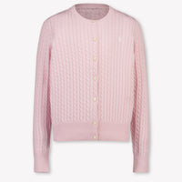 Ralph Lauren niños Chicas Cárdigan en Rosa claro