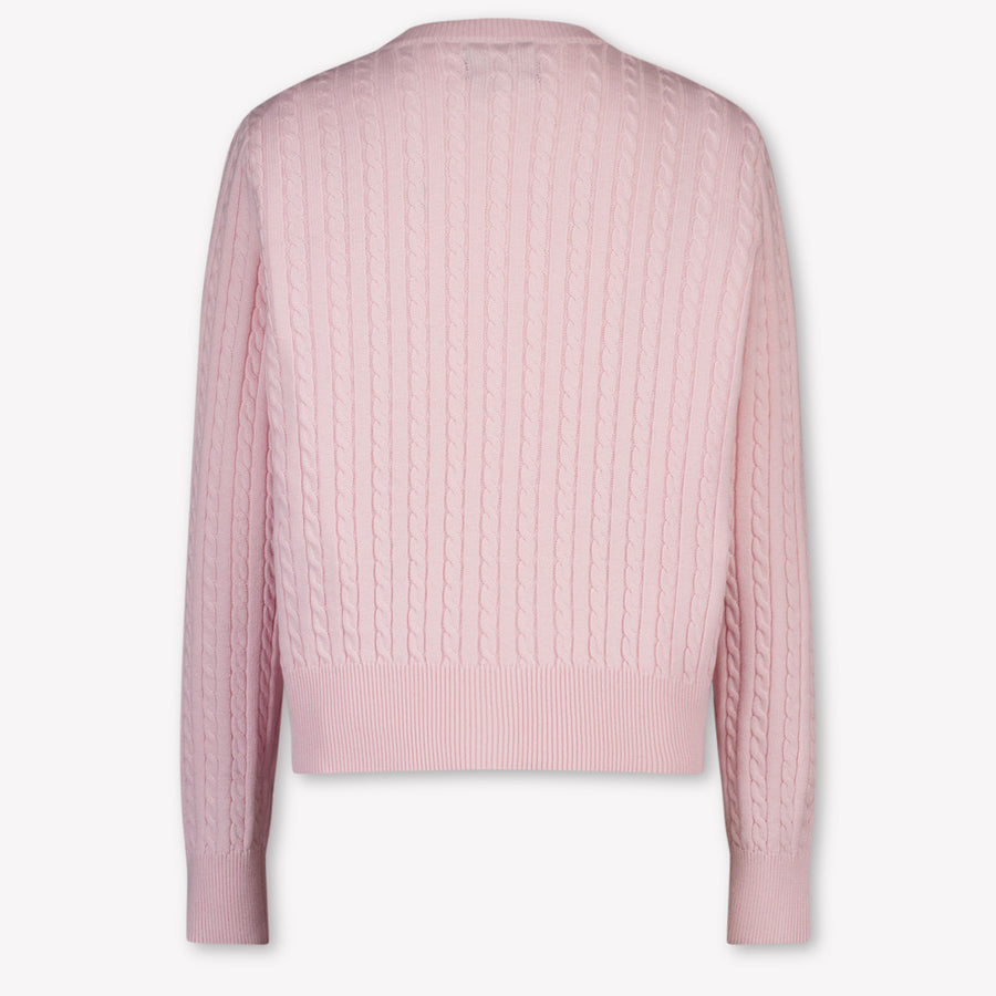 Ralph Lauren niños Chicas Cárdigan en Rosa claro