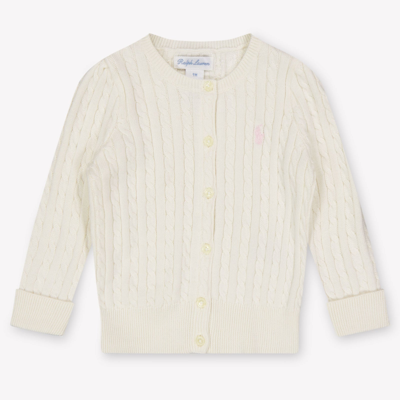 Ralph Lauren bebe Chicas Cárdigan en Blanco Roto