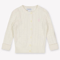 Ralph Lauren Baby Mädchen Strickjacke In Grauweiß