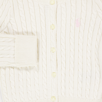 Ralph Lauren Baby Mädchen Strickjacke In Grauweiß