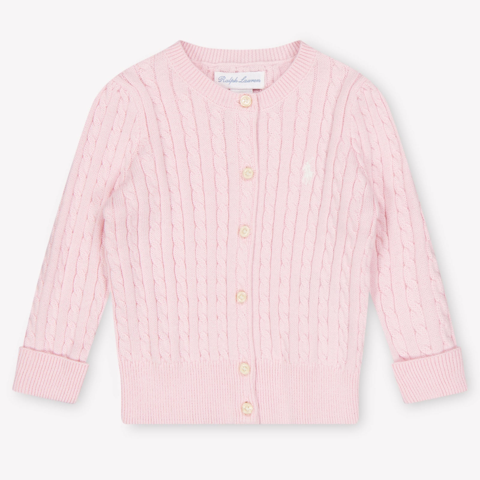 Ralph Lauren bebe Chicas Cárdigan en Rosa claro