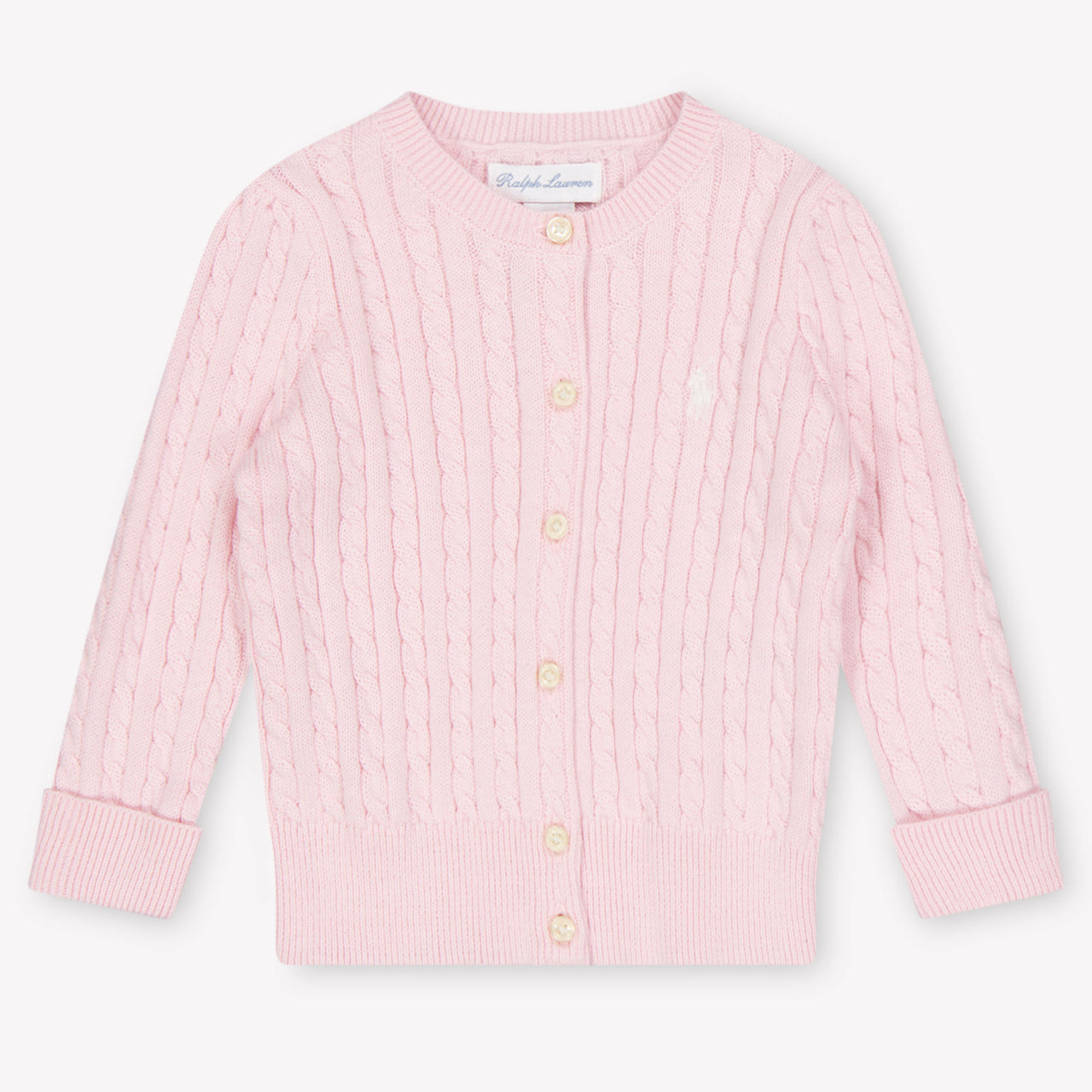 Ralph Lauren Bébé Filles Cardigan en Rose Léger