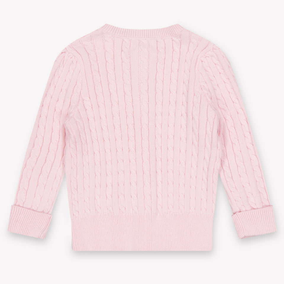 Ralph Lauren bebe Chicas Cárdigan en Rosa claro