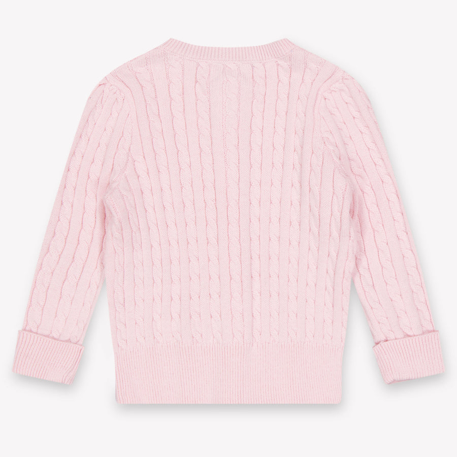 Ralph Lauren Bébé Filles Cardigan en Rose Léger