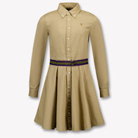 Ralph Lauren Enfants Filles Robe en kaki