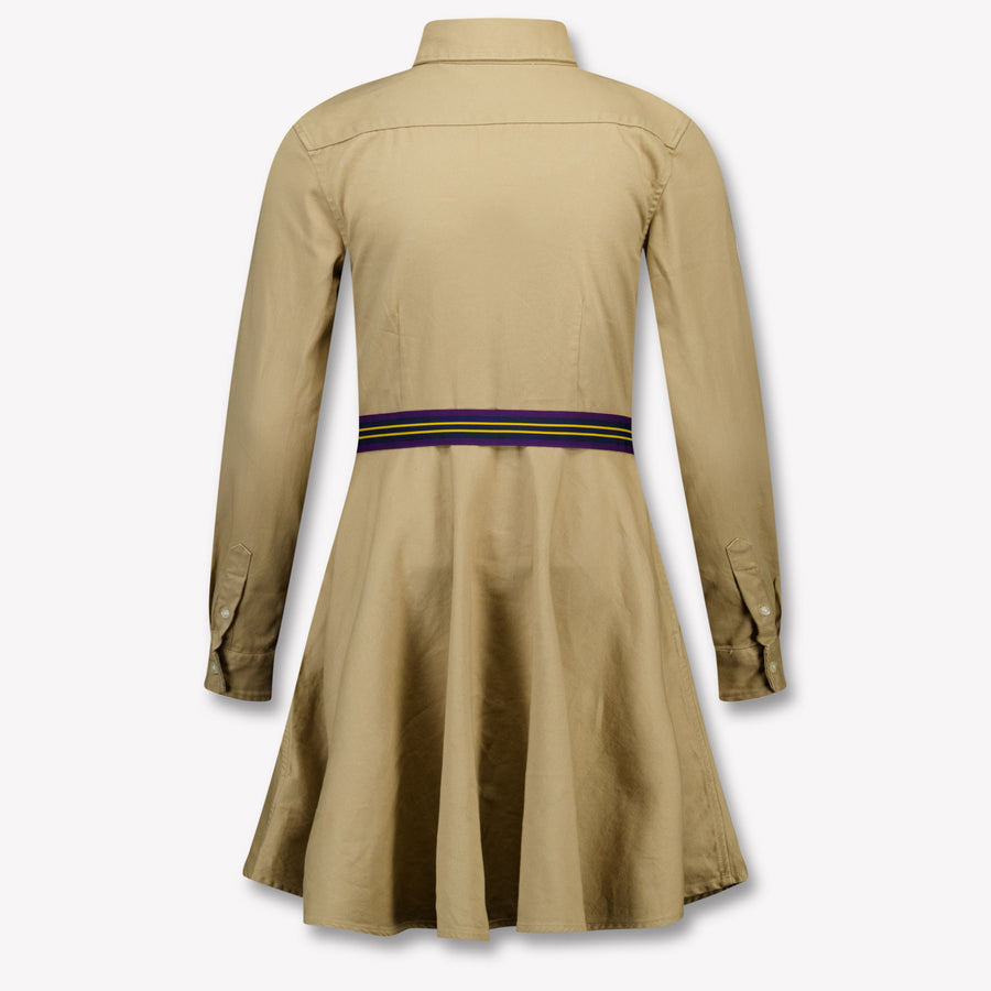 Ralph Lauren Enfants Filles Robe en kaki