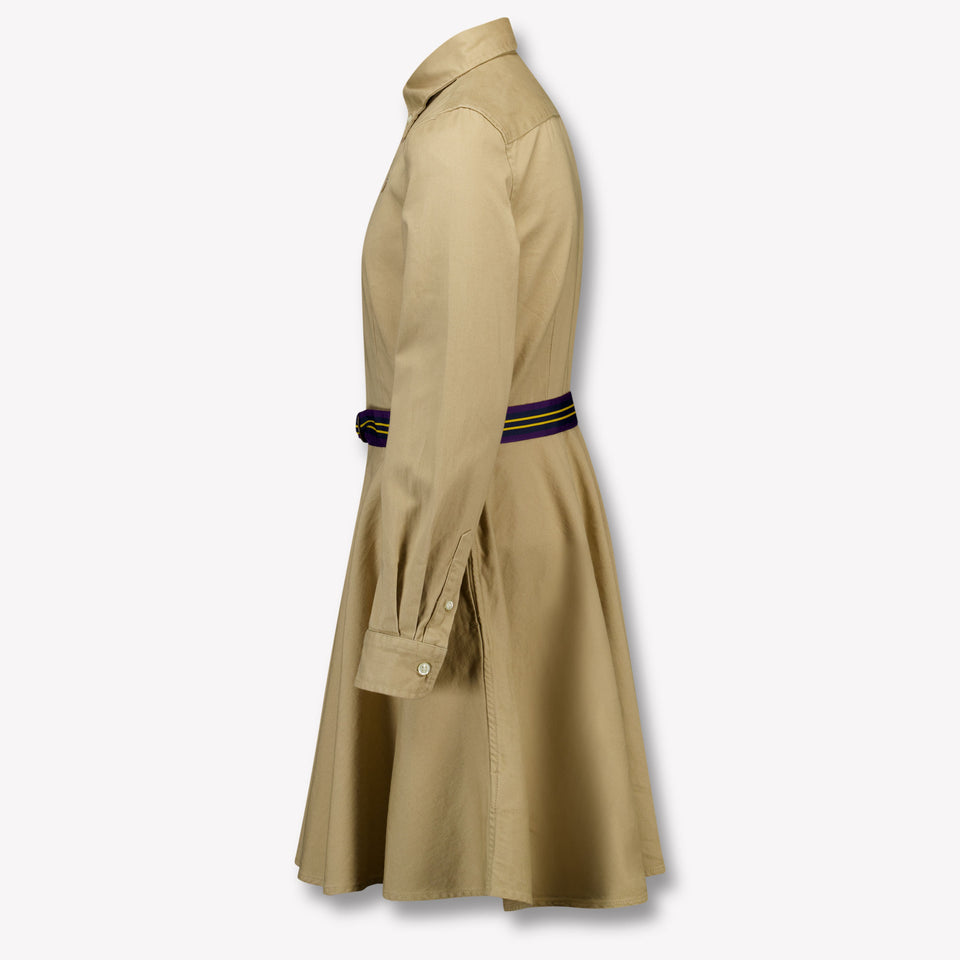 Ralph Lauren niños Chicas Vístete Caqui