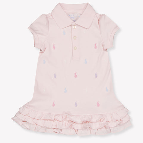 Ralph Lauren Bambino Ragazze Vestirsi Rosa Chiaro