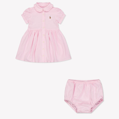 Ralph Lauren Bambino Ragazze Vestirsi Rosa Chiaro