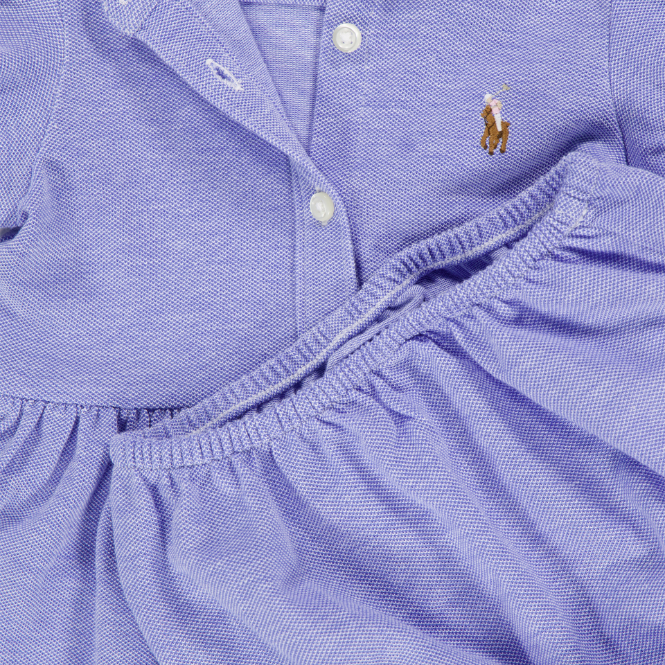 Ralph Lauren Bébé Filles Habillez-vous Bleu Clair